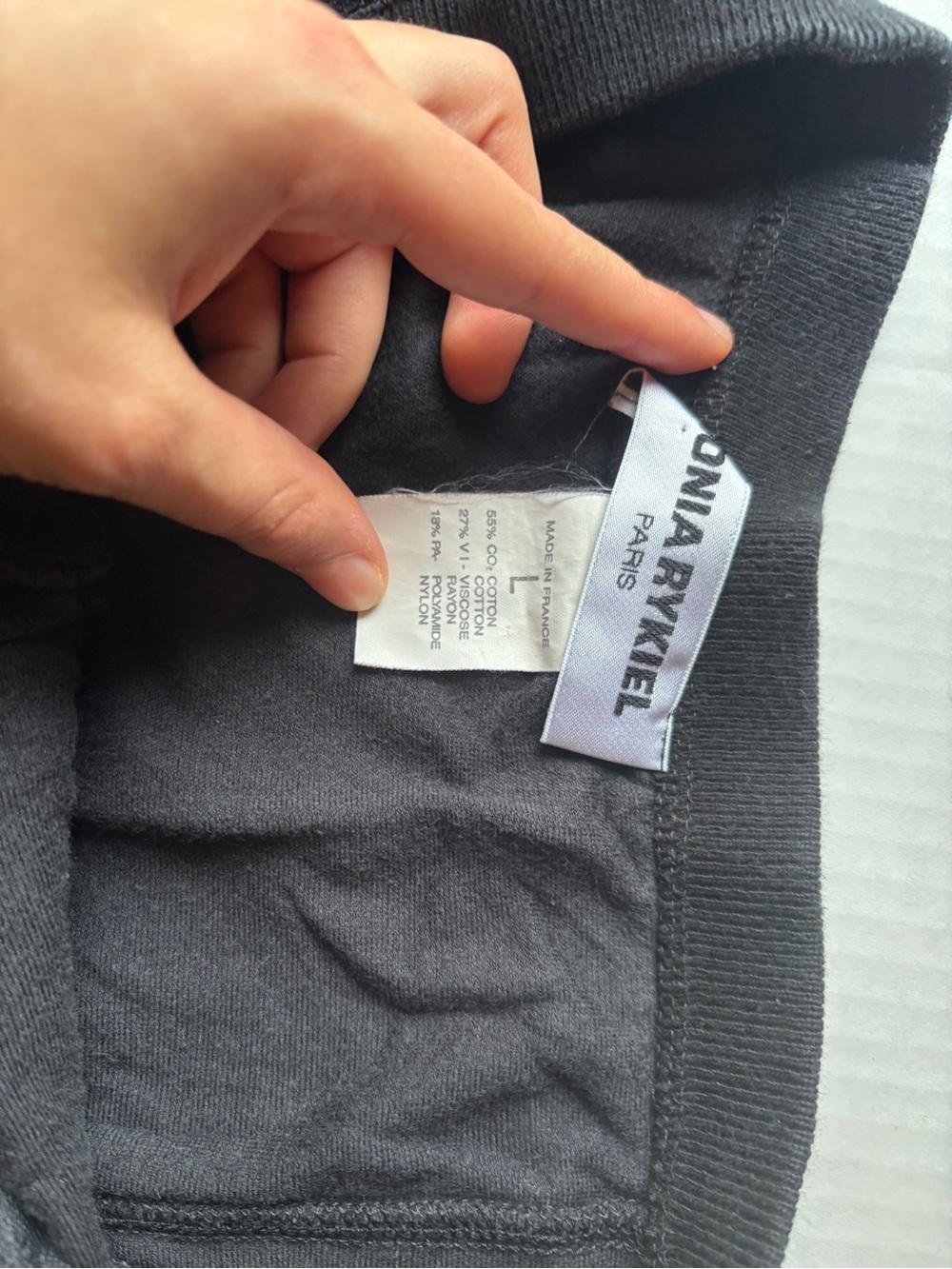 Vintage Sonia rykiel Paris velour velvet button black maxi skirt made in France - Picture 8 of 9